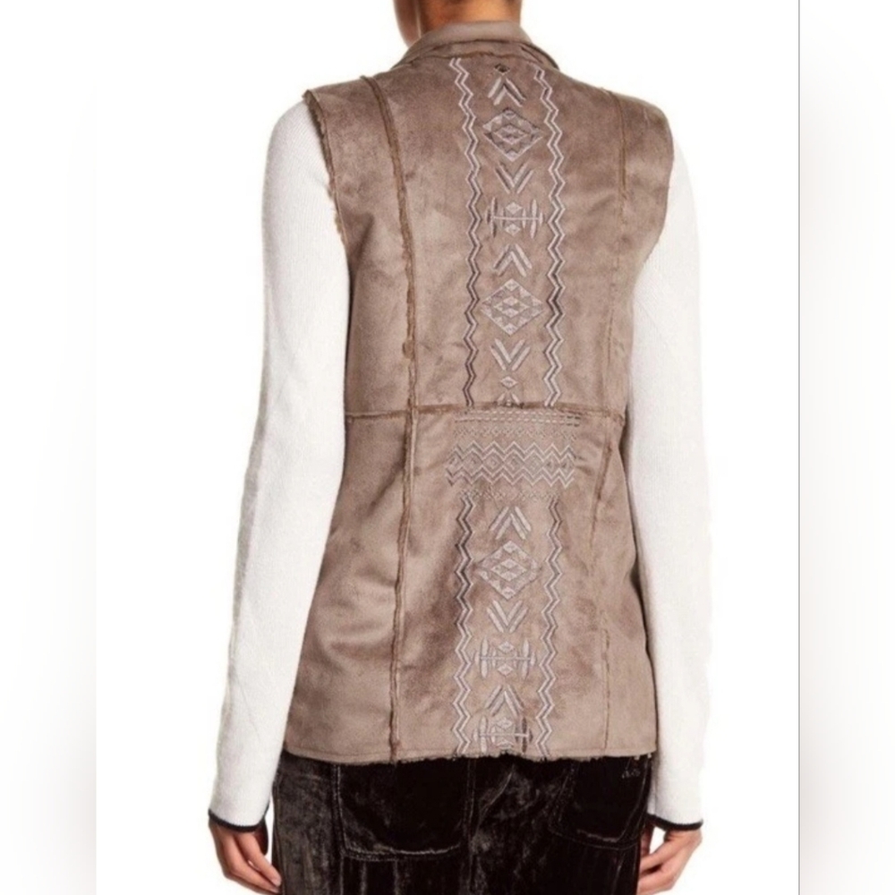 Johnny Was‎ Women"s Embroidered Vest Biya Taraxa Size M - Picture 4 of 11